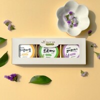 수제 허브 비누 3종 세트 캐모마일 로즈마리 라벤더 솝